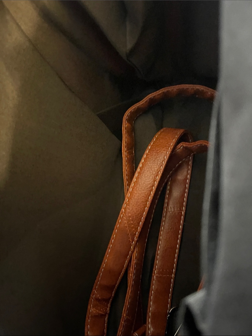 Structured Black or Rust colored Shoulder Bag with Decorative Frame - Picture 9 of 11
